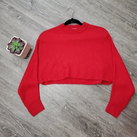 Wilfred Free Aritzia Lolan Sweater XS Red - Picture 1 of 10